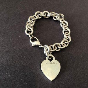 Tiffany & Co. Sterling Silver Heart 925 Bracelet